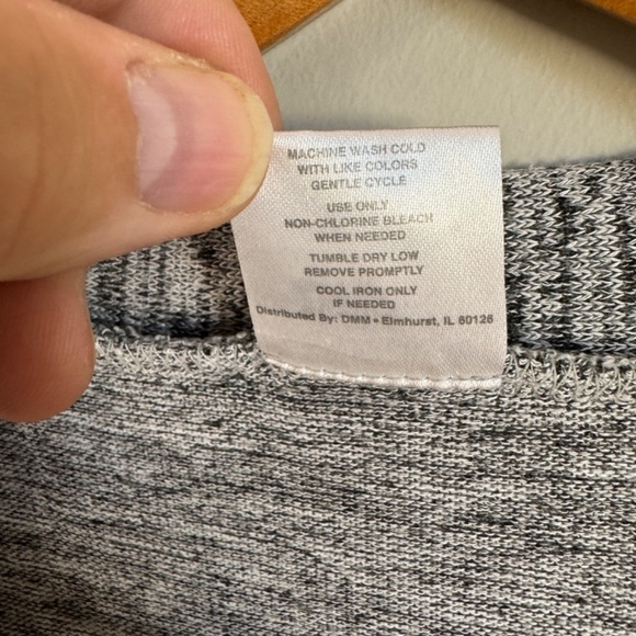 Hello Mello Women's Marled Gray Open Front Long Duster Cardigan Small Pockets - Picture 4 of 10